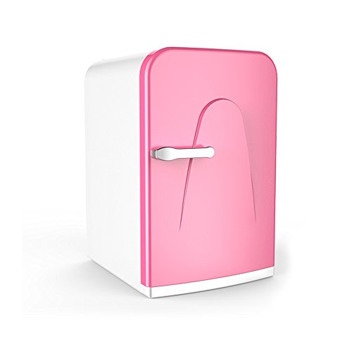 Click Here to See More Images YD-freezer Car refrigerator - Micro Refrigerator Car Refrigerator 16L Small Freezer Portable Cold Box Student Dormitory Refrigerator Mini Freezer/& (Color : Pink)