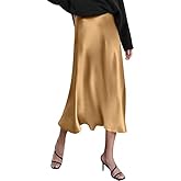 HOTOUCH Womens Black Skirts Causal Long Dress High Waist Office Skirts
