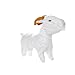 MIGHTY- Farm Goat - Squeaker-Multiple Layers. Made Durable, Strong & Tough. Interactive Play (Tug, Toss & Fetch). Machine Washable & Floats