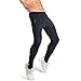 Przewalski Mens Winter Thermal Padded Cycling Tights, Brushed Fleece Bike Pants - Warm & Breathable, Large, Black