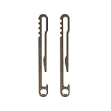 2PCS EDC Ring Buckle, Locking Carabiners, Titanium Alloy Carabiner, Spring Snap Clips, Hook Keychain Keyring Buckle Locking Clips Hanging Buckle, Bottle Opener Belt Clip Quick Draw Outdoor Equipment