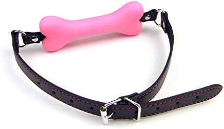 The Bondage Locker Silicone Bone Gag Fetish and Fantasy Mouth Gag, Pink - Image 3