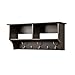 Prepac 36 inch Wide Hanging Entryway Shelf, Espresso