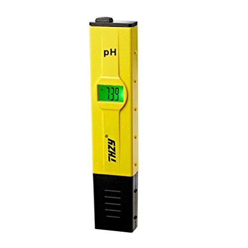 PH Pen Tester,THZY High Accuracy Pocket Size PH Meter with ATC (Automatic Temperature Compensation) Backlit Light LCD 0-14 pH Measurement Range, 0.01 Resolution Handheld pH Pen Tester