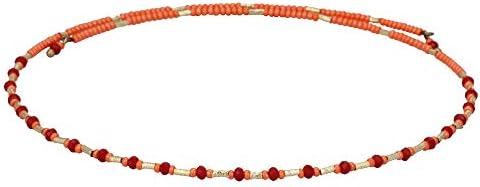 El Allure Preciosa Jablonex Seed Bead Spiral Shiny Handmade Party wear Trendy Unique Single Line Fine Design Boho Choker for Women