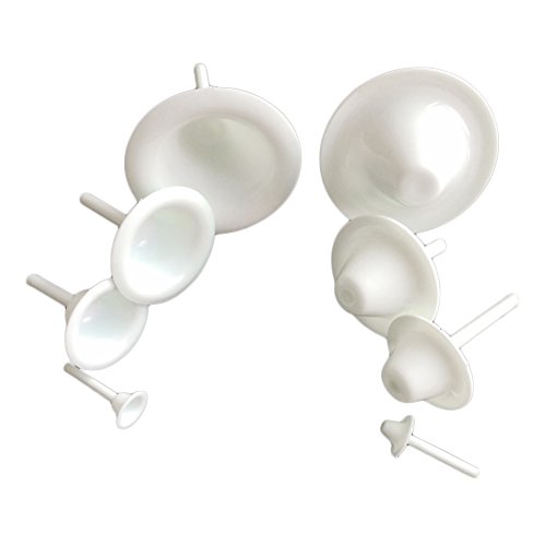 BleuMoo 8Pcs Lily Flower Forming Nails DIY Cake Decor Drying Gum Paste Fondant Cookie Tool