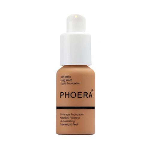 New 30ml PHOERA Matte Oil Control Concealer Foundation Cream Liquid Foundation (#108)