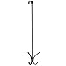 mDesign Easy Reach Over-The-Door Quad Hook for Jackets, Robes, Towels, 24