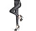 VAMEI Faux Leather Leggings Sexy Women Waist Shiny Pants