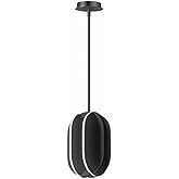 ET2 Interval - 12.5 Inch 26W 1 LED Small Ellipse Pendant-Black Finish
