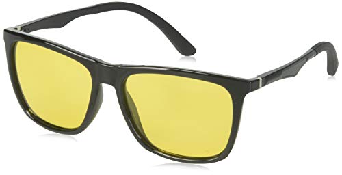 Night Vision Glasses for Driving - Feirdio HD night driving glasses anti glare polarized mens women glasses (yellow-Square) ... (yellow)