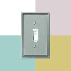Amerelle 77TRBN Metro Line Wallplate, 1 Toggle / 1