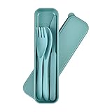 Reusable Cutlery with Case, Portable Dark Utensils