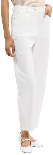 Theory Women's Drop Curve Pant, White, 4 at Amazon