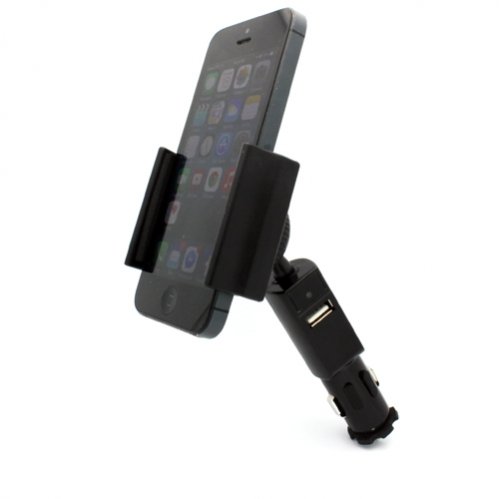 SELNA Compact Car Mount Charger Lighter Socket Holder Cradle Rapid Charging 2.1Amp USB Port for Verizon LG VS890 Enact - Verizon LG Extravert 2 - Verizon LG G Pro Lite - Verizon LG G Vista - Verizon LG G2 - Verizon LG G3