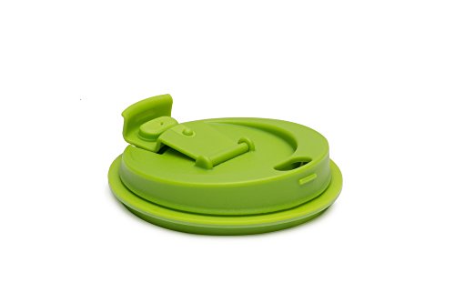 Jarware 82638 Drink Lid for Wide Mouth Mason Jars, Green