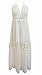 VIISHOW Women's Bohemian Halter Deep-v Backless Hollow Maxi Long Dress