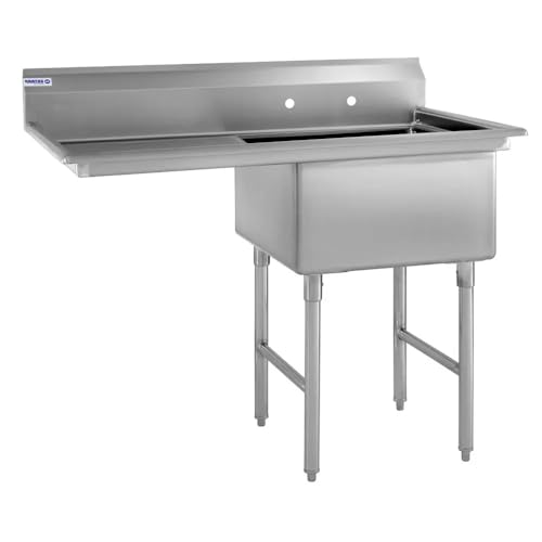 Kratos 49" 16-Gauge Stainless Steel One Compartment