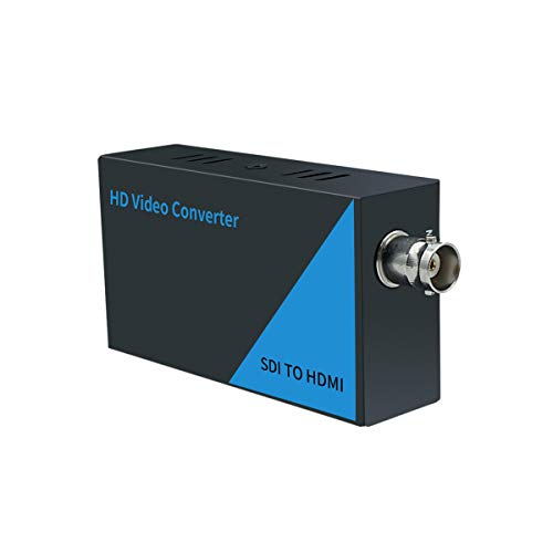 AAO SDI to HDMI Converter Adapter, 3G-SDI/HD-SDI/SD-SDI Auto Format Detection, Full HD 1080P SDI to HDTV Audio, Video & Audio Synchronous Output.