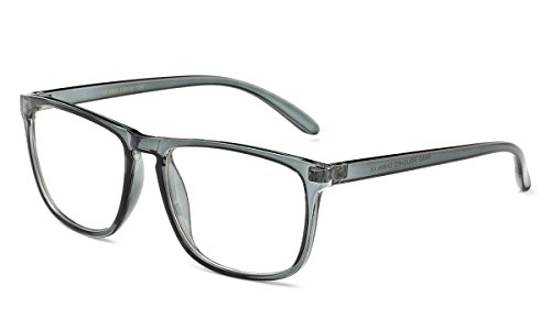 Newbee Fashion - "Arcadia" Slim Keyhole Design Round Fashion Clear Lens Glasses