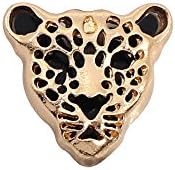 MISSU JEWELLRYMISSU JEWELLRY Hollow Cheetah Head Collar Brooch Leopard Suit Lapel Pin for Mens Dress