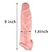 Hot Penies S-Leeve Ring for Men Reusable 9 Inch Strentch Length Can Be 15 Inch Realistico Extender Enlargement Sheath