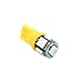 Hercoo Pack of 5pcs 168 W5W T10 5050 SMD LED Bulb Roof Cab Marker for 99-14 Ford Pickup - Amber