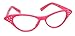 Hip Hop 50's Shop Kids Cat Eye Glasses (Child/Youth, Hot Pink)