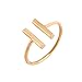 Elegant Adjustable Parallel lines Rings Open Ring for Girl and Women