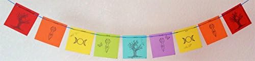 Tiny Goddess Prayer Flag. All proceeds to families in Mexico. Free domestic shipping.