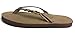 Rainbow Sandals Women's Flirty Braidy Single Layer Classic Leather Sandal, Sierra Brown/Expresso, Small