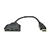  Orcbee  _1080P HDMI Port Male to 2 Female 1 in 2 Out Splitter Cable Adapter Converter Black