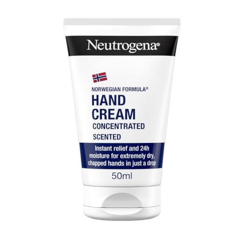 Formula Norvegese Crema Mani Concentrata Profumata, Crema mani riparatrice con Glicerina e Vitamina E, Crema mani secche e screpolate profumata per sollievo e idratazione 24h, 50 ml