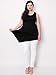 Made By Johnny MBJ WT671 Womens Summer Sleeveless Irregular Handkerchie Hem Loose Tunic Tops Flowy Blouses Shirt M Black