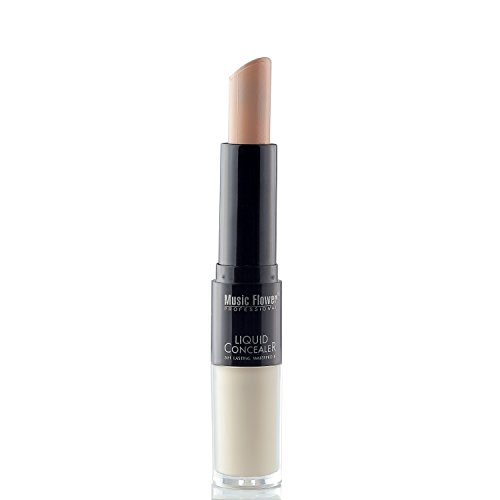 Ucanbe Double Feature Concealer Highlighter - Full Cover Creamy Concealer Stick and Liquid Foundation Concealer with Ball Applicator (fair)