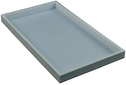 Regal Pak ® 1 Inch Deep White Full Size Plastic Stackable Jewelry Tray 14 3/4" X 8 1/4" X 1"H