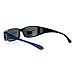 JuicyOrange Womens Polarized Fit Over Glasses Sunglasses Rhinestone Rectangular Frame Blue