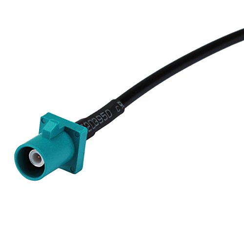 wlaniot Fakra Z Male Plug Straight to Fakra Z Male Plug Connector RF Pigtail Cable RG174 15cm for GPS Antenna wireless wifi for car audio GSM,Radio Phantom Supply GPS Telematics Cellular Phone