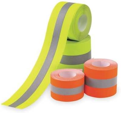 Clothing Tape, Orange/Silver, 2 In