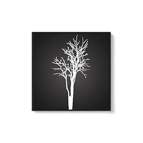 Framed Canvas Wall Art for Living Room, Bedroom Abstract Trees Canvas Prints for Home Decoration Ready to Hang - 16x16 inches