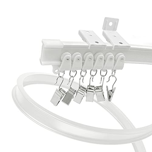 Ceiling Curtain Track, Flexible Bendable Curved Curtain Track Wall