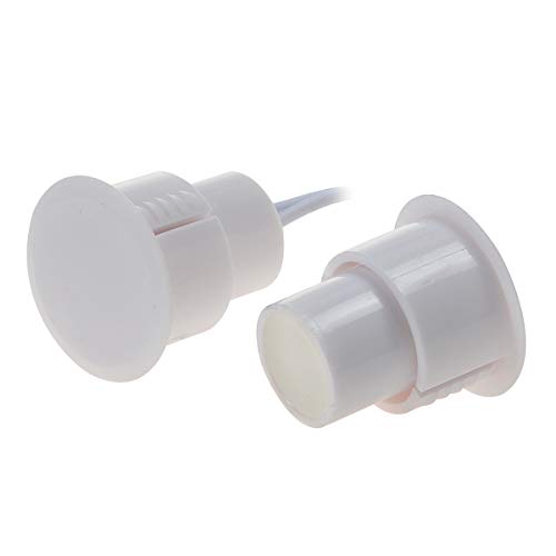 image for YXQ 12Sets NC Mount Wired Door Window Sensor Magnetic Reed Switch Rece