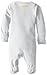 L'ovedbaby Unisex-Baby Organic Cotton Footed Overall, White, 3/6 Months