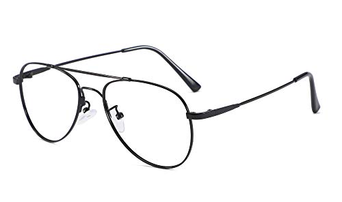 SOOLALA Memory-metal Frame Reading Glasses Aviator Eyeglasses Customized Strengths