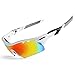 JOGVELO Polarized Sports Sunglasses,Cycling Glasses Men UV400 with 5 Interchangeable Lenes