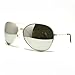 Gold Super Oversized Aviator Sunglasses Unisex Fashion Big Mirror Lens
