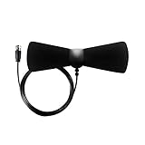 GET TV Antenna 35 Miles Range Indoor HDTV Antenna-High Performance with 9.8ft Coaxial Cable-Black