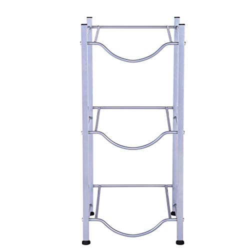 Homefami 3-Tier Water Cooler Jug Rack Water Bottle Storage Rack Detachable Heavy Rack Durable Steady Water Jug Holder 13.4 x 13.4 x 29.5 in
