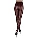 jntworld Sexy Faux Leather High Waisted Leggings, M(US8-10), Brown