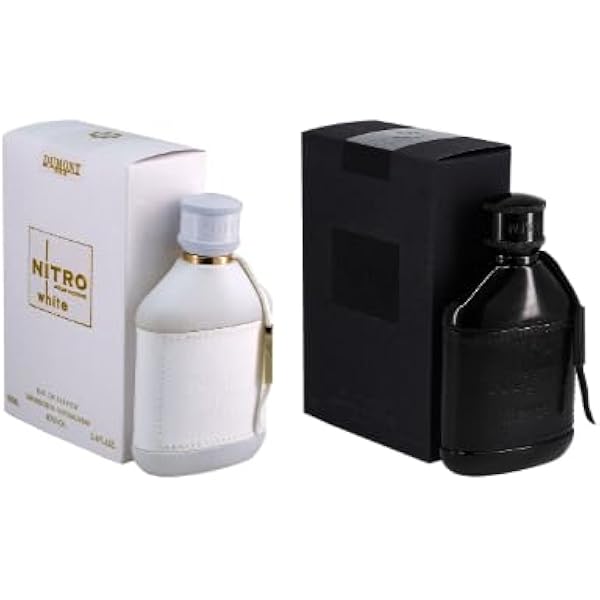 香水(男性用) Dumont Nitro Intense & Nitro White Dumont Nitro Intense for Men, 3.4 oz EDP Spray, Vanilla